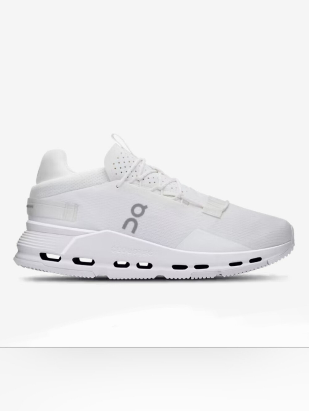 On Cloudnova 2 All White Low Top Mesh Lace Up Men’s Sneaker 3ME30210108